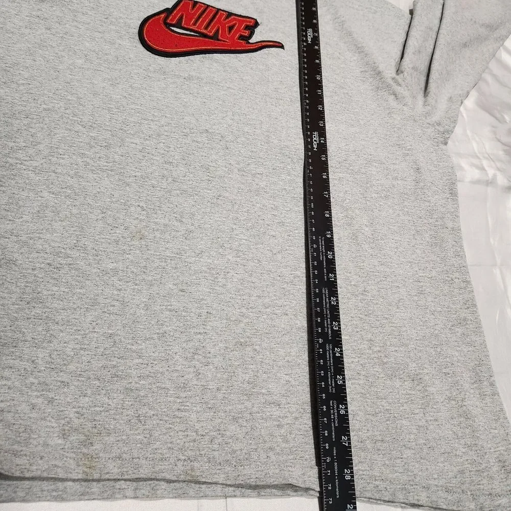 Vintage Y2K Nike‎ Shirt Men XL Spellout Center Swoosh Hit Basketball Jumpman